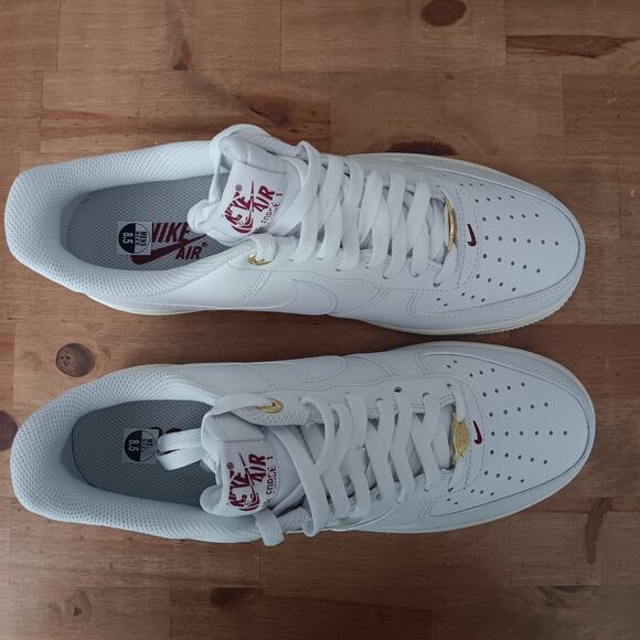 Nike Air Force 1 '07 Premium History Of Logos White Sail Womens 10 Mens 8.5 NWB - Picture 6 of 15